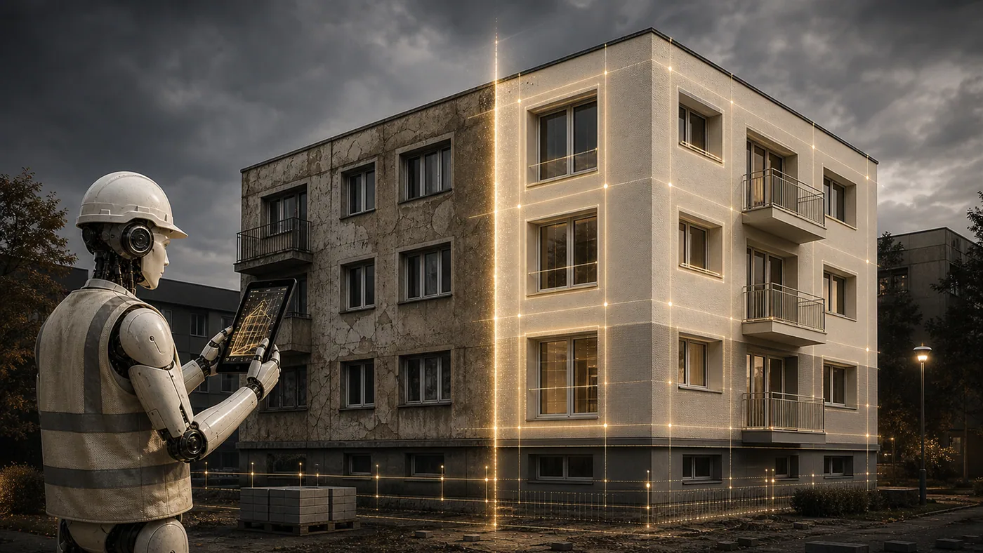 Zakázka je cesta z levé strany snímku na pravou. Systém drží každý krok